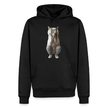Britisch Kurzhaar - Männer Premium Bio Hoodie - Schwarz - Vorne - Nico (187cm)