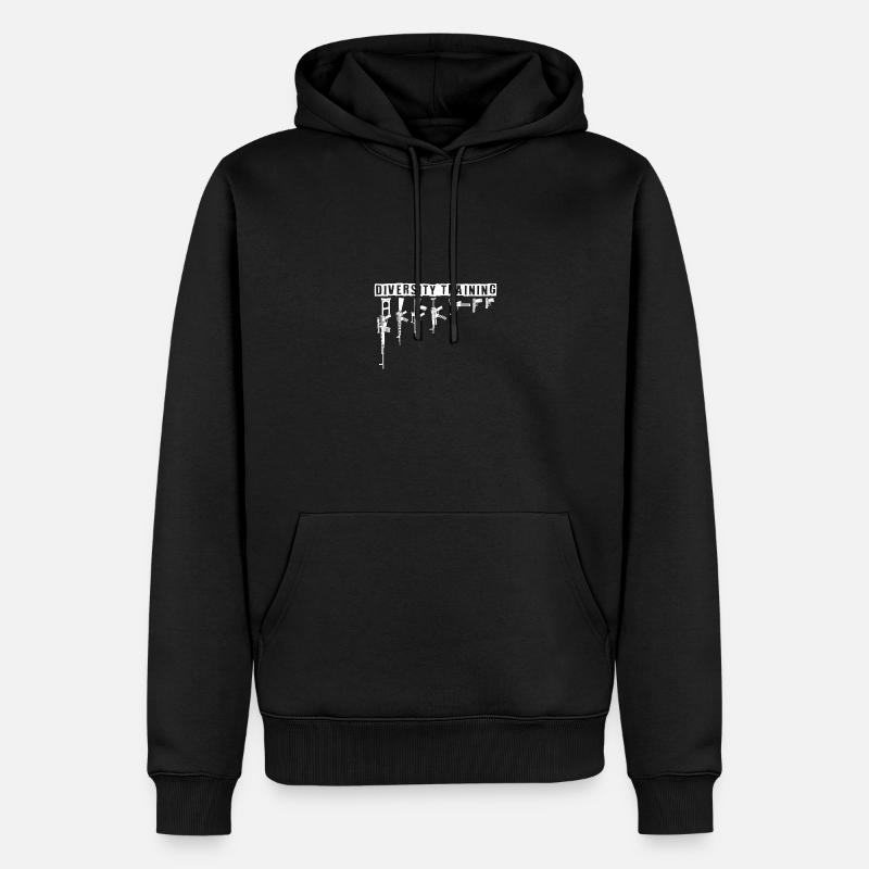 Redneck Diversity Training Gun Rights - Männer Premium Bio Hoodie - Schwarz