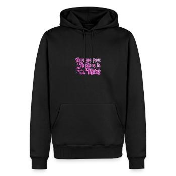 Love You From Neptune To Mars Engagement Wedding - Männer Premium Bio Hoodie - Schwarz - Vorne - Nico (187cm)