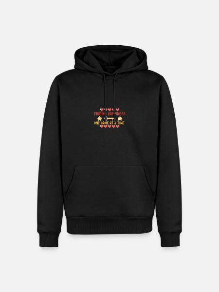 Gaming Happiness Video Game Gamer - Men’s Premium Organic Hoodie - black