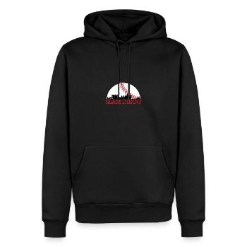 Slam Diego Baseball - Sweat à capuche Premium bio Homme - noir - Devant - Nico (187cm)