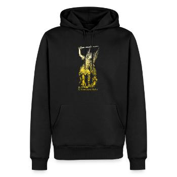 Mont-Saint-Michel - Männer Premium Bio Hoodie - Schwarz - Vorne - Nico (187cm)