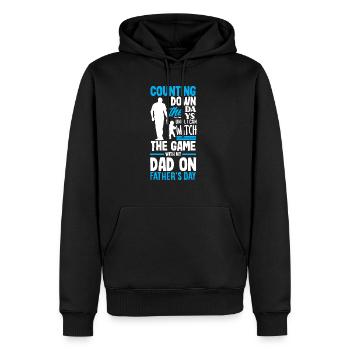 Counting Down the Days Father's Day - Männer Premium Bio Hoodie - Schwarz - Vorne - Nico (187cm)