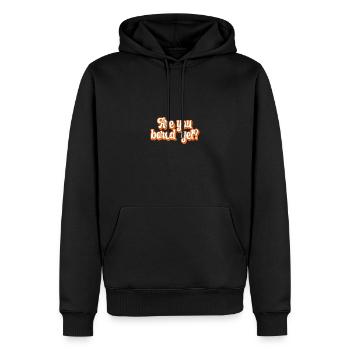 Êtes-vous ennuyé mais rétro - Sweat à capuche Premium bio Homme - noir - Devant - Nico (187cm)