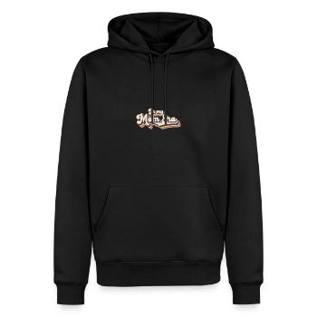 Retro In My Mom Era - Männer Premium Bio Hoodie - Schwarz - Vorne - Nico (187cm)