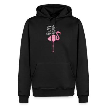 Always Be Yourself Unless You Can Be A Flamingo - Men’s Premium Organic Hoodie - black - Front - Nico (187cm)