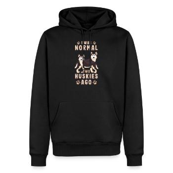 I Quelle est la normale Huskies Sibérie Sibérie - Sweat à capuche Premium bio Homme - noir - Devant - Nico (187cm)