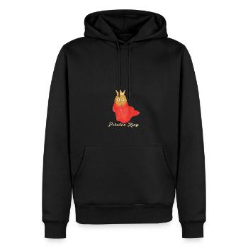 pomme de terre, roi, roi de la pomme de terre, roi de la pomme de terre - Sweat à capuche Premium bio Homme - noir - Devant - Nico (187cm)