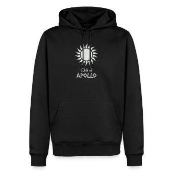 Child of Apollo – Percy Jackson inspired design - Men’s Premium Organic Hoodie - black - Front - Nico (187cm)