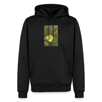 Good Morning Yellow Evening Primrose - Men’s Premium Organic Hoodie - black - Front - Nico (187cm)