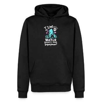 Eishockey Eishockeyspielerin - Männer Premium Bio Hoodie - Schwarz - Vorne - Nico (187cm)