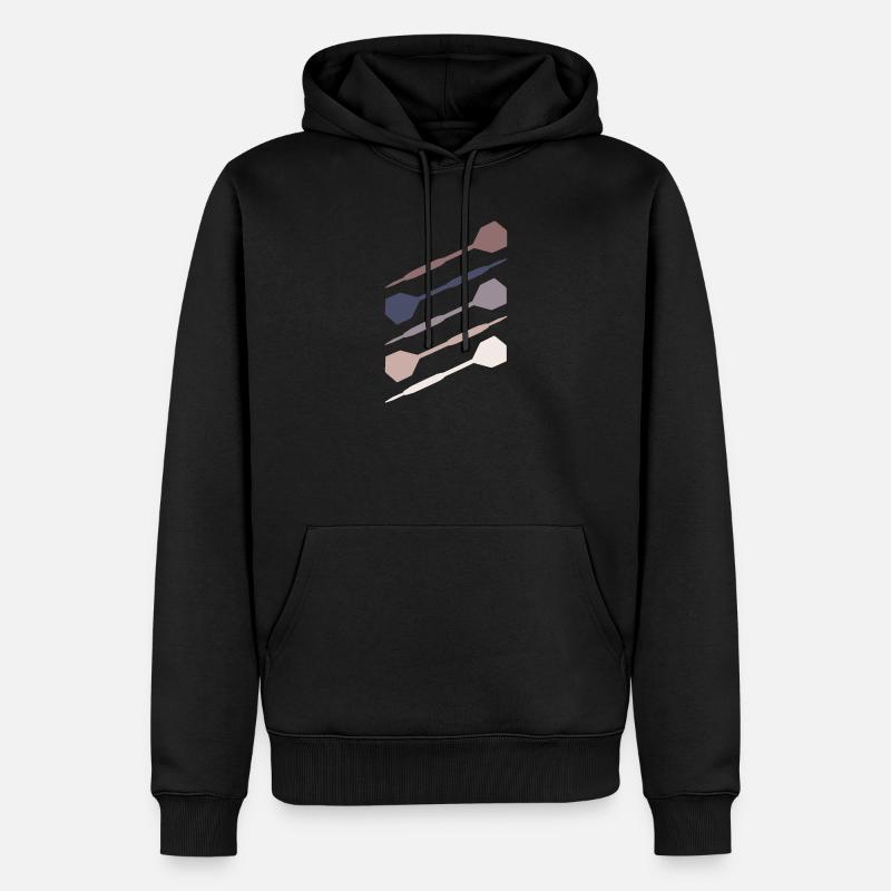 Fléchettes Fléchettes Joueur de fléchettes - Sweat à capuche Premium bio Homme - noir