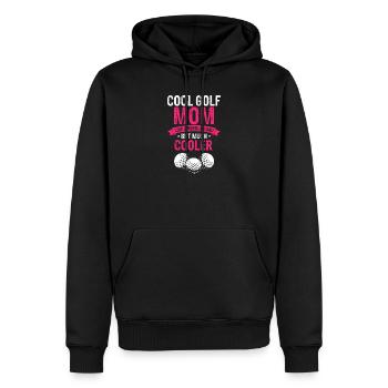 Une maman golfeuse cool, plus drôle que n'importe quel père ordinaire - Sweat à capuche Premium bio Homme - noir - Devant - Nico (187cm)