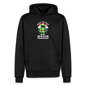 Logopäde Logopädie Sprachtherapeut - Männer Premium Bio Hoodie - Schwarz - Vorne - Nico (187cm)