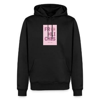 Bonne année – Conception de vœux du Nouvel An - Sweat à capuche Premium bio Homme - noir - Devant - Nico (187cm)