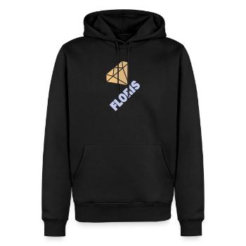 Geschenk für Floris - Männer Premium Bio Hoodie - Schwarz - Vorne - Nico (187cm)