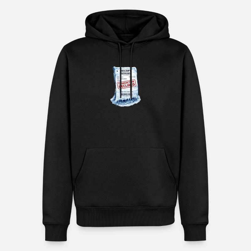 Reçu gelé : Transaction refusée - Sweat à capuche Premium bio Homme - noir