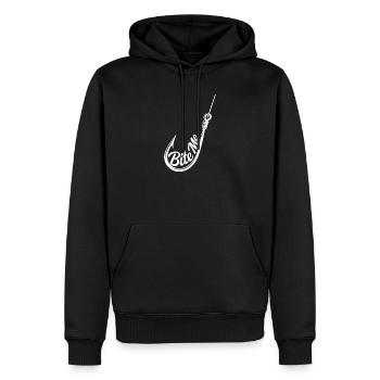T-shirt silhouette Me Hook - Sweat à capuche Premium bio Homme - noir - Devant - Nico (187cm)