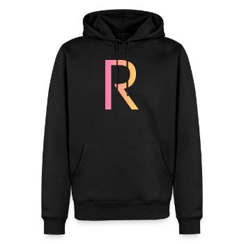 r - Sweat à capuche Premium bio Homme - noir - Devant - Nico (187cm)