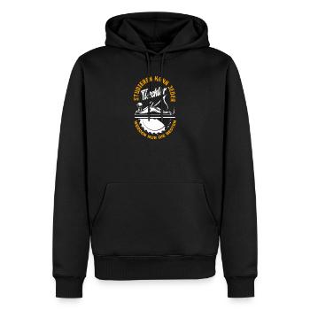 Tischler Werden Nur Beste - Männer Premium Bio Hoodie - Schwarz - Vorne - Nico (187cm)