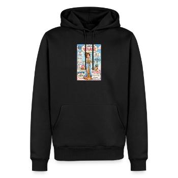 Waage - Zwei Optionen, drei Stunden Entscheidung - Männer Premium Bio Hoodie - Schwarz - Vorne - Nico (187cm)