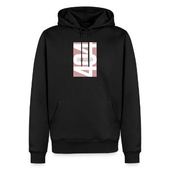 404 Not Found - Dusty Rose - Männer Premium Bio Hoodie - Schwarz - Vorne - Nico (187cm)