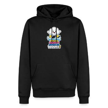 Wolke hüpft Heute sogar die Wolke Regen Humor nass - Männer Premium Bio Hoodie - Schwarz - Vorne - Nico (187cm)