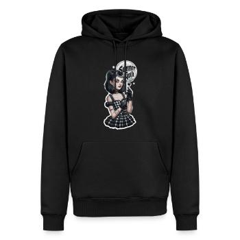 Summer Goth für Gothik Fans - Männer Premium Bio Hoodie - Schwarz - Vorne - Nico (187cm)