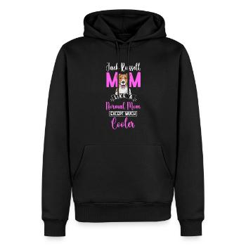 Jack Russell Terrier - Men’s Premium Organic Hoodie - black - Front - Nico (187cm)