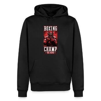 Wikinger Boxer Kämpfer Odin Boxing Champ - Männer Premium Bio Hoodie - Schwarz - Vorne - Nico (187cm)