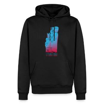 Transformers Optimus Prime Truck And Roboter - Men’s Premium Organic Hoodie - black - Front - Nico (187cm)