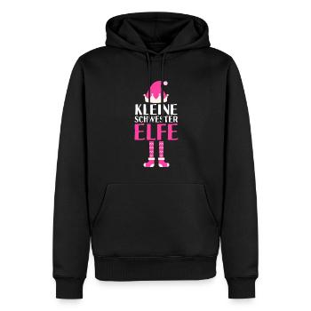 Kleine Schwester Elfe Kleine Schwester Geschenk - Männer Premium Bio Hoodie - Schwarz - Vorne - Nico (187cm)