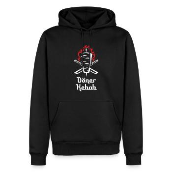 Döner Kebab Dürum Geschenk - Männer Premium Bio Hoodie - Schwarz - Vorne - Nico (187cm)