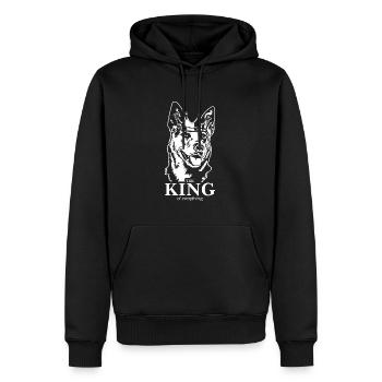 Australian Cattle Dog King of everything Wilsigns - Männer Premium Bio Hoodie - Schwarz - Vorne - Nico (187cm)