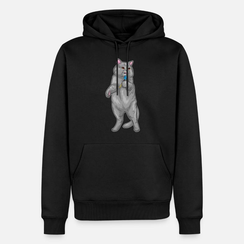Cat Dart Dart - Sweat à capuche Premium bio Homme - noir