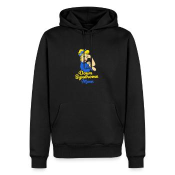 Down Syndrom T21 Chromosom Trisomie Mutter Mama - Männer Premium Bio Hoodie - Schwarz - Vorne - Nico (187cm)