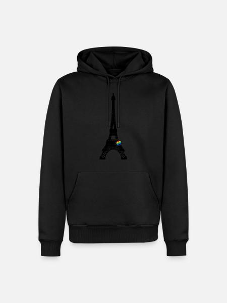 Ladybug Eiffeltower - Männer Premium Bio Hoodie - 