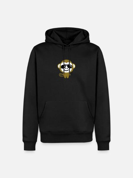 monkey_suglasses - Men’s Premium Organic Hoodie - 