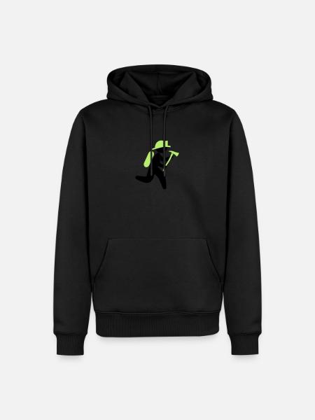 A fireman with an ax - Men’s Premium Organic Hoodie - 