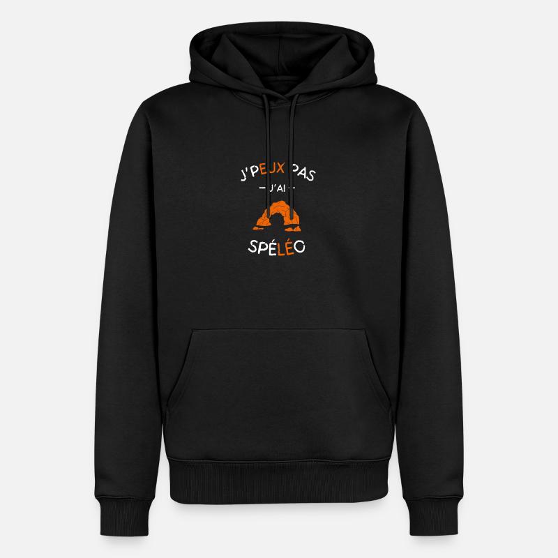J'peux pas j'ai Spéléo - Sweat à capuche Premium bio Homme - noir