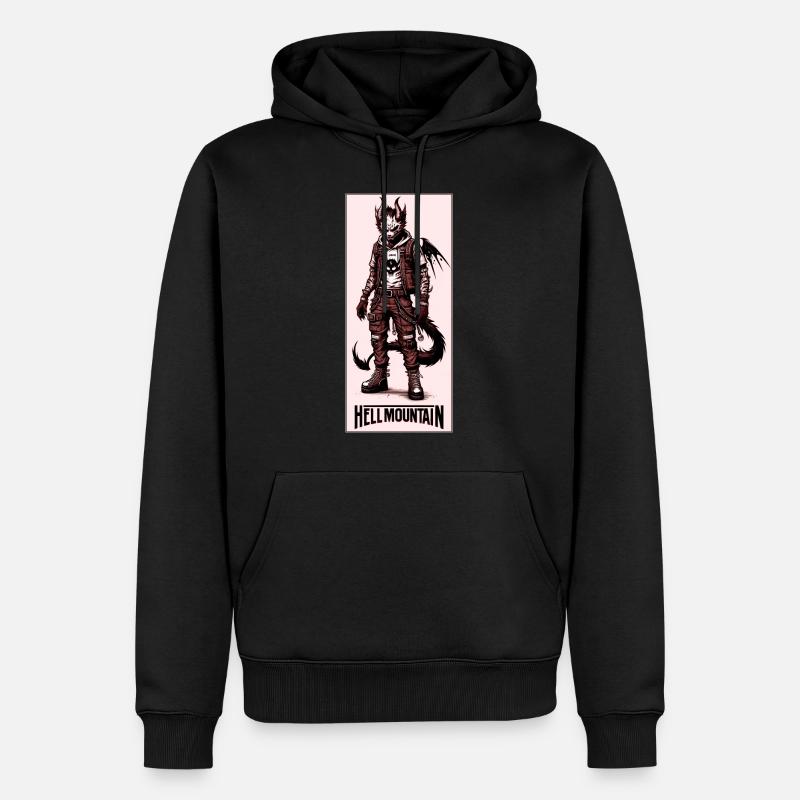 HÖLLENBERG #4 - Männer Premium Bio Hoodie - Schwarz