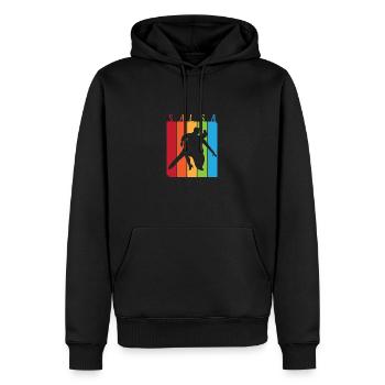 Danseuse de salsa Danseuse - Sweat à capuche Premium bio Homme - noir - Devant - Nico (187cm)