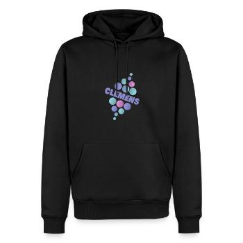 Animal de compagnie Prénom Clemens - Sweat à capuche Premium bio Homme - noir - Devant - Nico (187cm)
