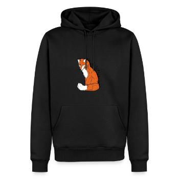 Fuchsfuchs Peintre Cadeau - Sweat à capuche Premium bio Homme - noir - Devant - Nico (187cm)
