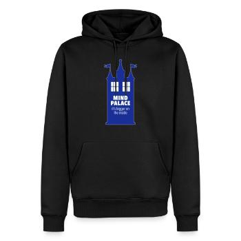 Mind Tardis - When Fandoms Collide - Men’s Premium Organic Hoodie - black - Front - Nico (187cm)