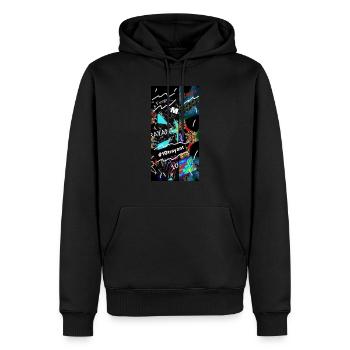 Fuego 6 4000 - Sweat à capuche Premium bio Homme - noir - Devant - Nico (187cm)