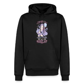 Volleyball Beachvolleyball Geschenk Strand - Männer Premium Bio Hoodie - Schwarz - Vorne - Nico (187cm)