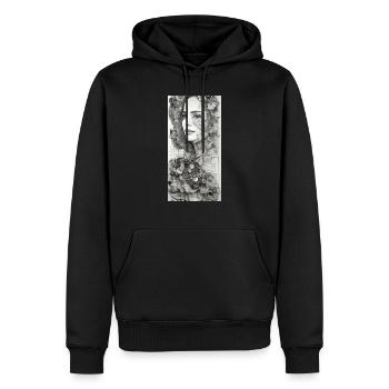 Collage einer Schönheit - Männer Premium Bio Hoodie - Schwarz - Vorne - Nico (187cm)