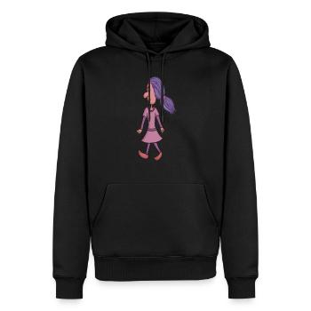 The Nose Family - Men’s Premium Organic Hoodie - black - Front - Nico (187cm)