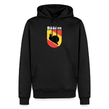Bern Lustig Wappen Langsam Berner Bärner Geschenk - Männer Premium Bio Hoodie - Schwarz - Vorne - Nico (187cm)